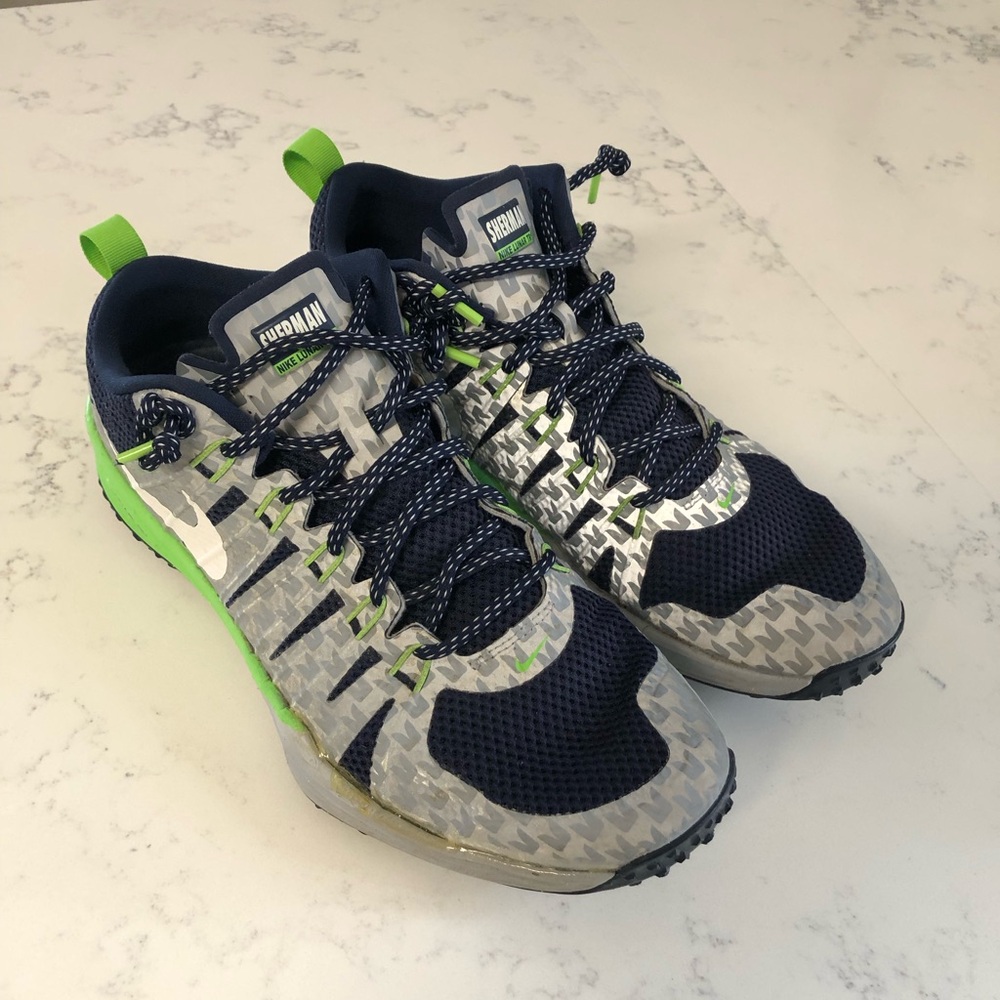 Richard Sherman Nike Lunar TR1 Sneakers Size 10 Men’s